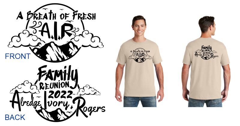 Custom Family Reunion 2022 t-shirts