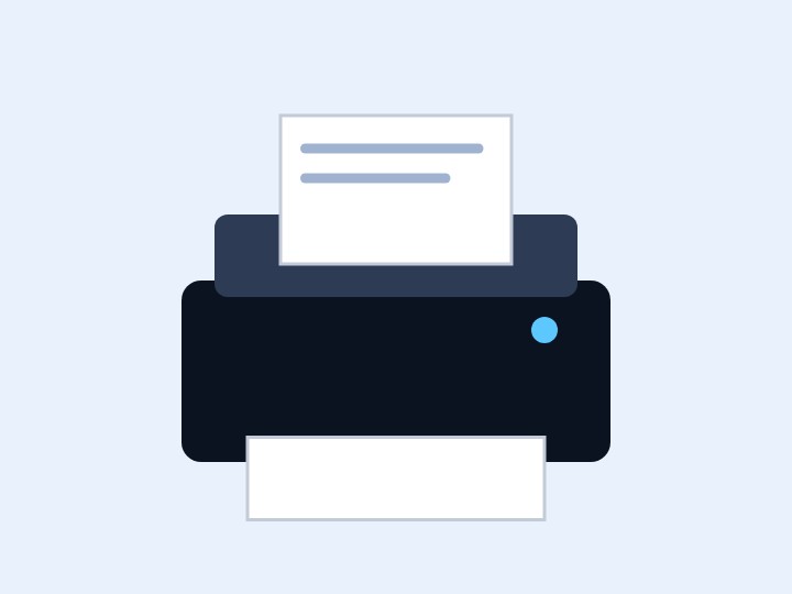 Illustration of a copy machine