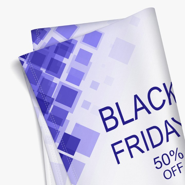 Wrinkle-free fabric banner