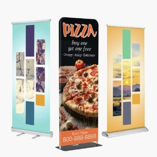 Retractable banner stands