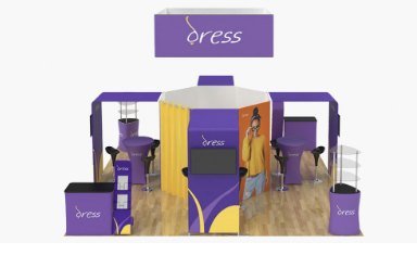 20 by 20 foot trade show booth kit
